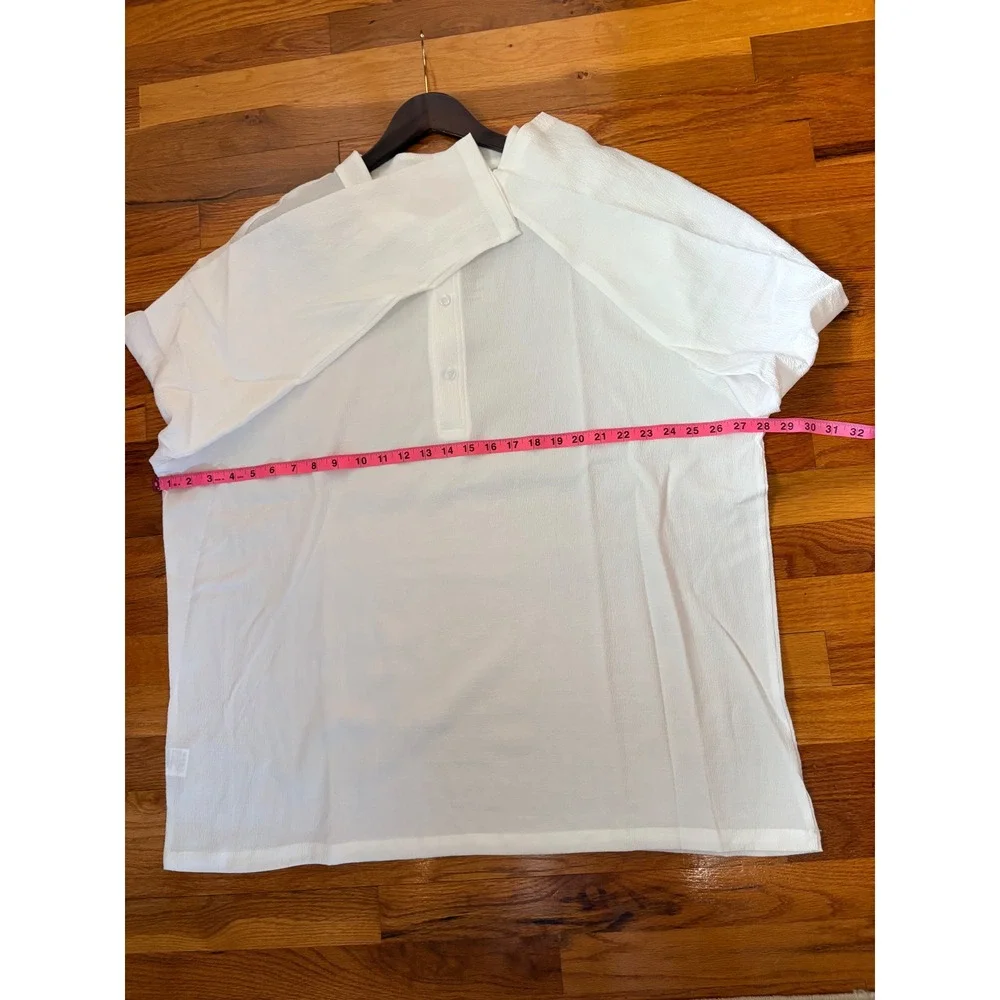 NWT COOFANDY Mens White 2 Piece Henley Shirt and Pants Set Lounge XXXL Beachwear - Picture 10 of 16